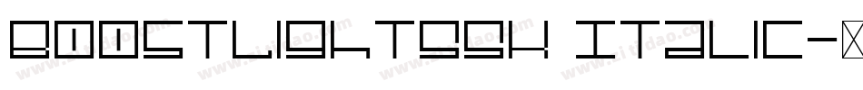 BoostLightSSK Italic字体转换